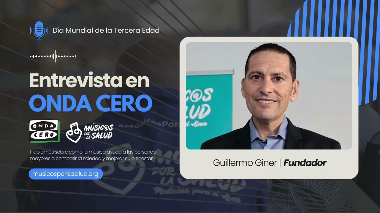 D&iacute;a Mundial de la Tercera Edad | Entrevista a Guillermo Giner en Onda Cero 🎙️✨
