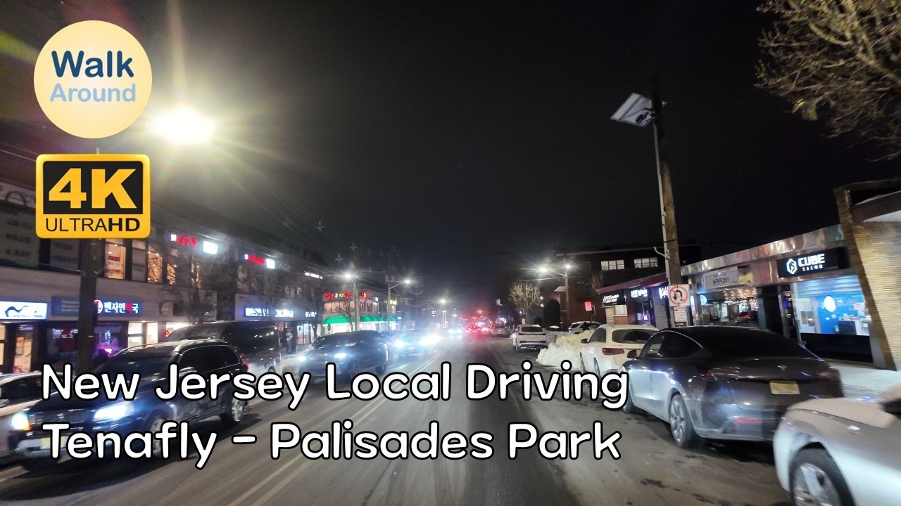 【4K60】 New Jersey Local Driving: Tenafly - Palisades Park