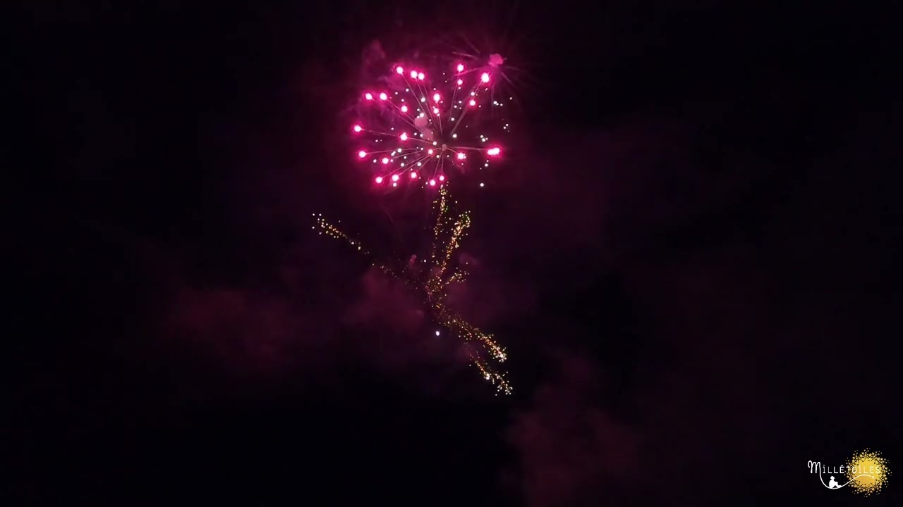 Feu d'artifice pour un mariage au Château de Roquefeuille