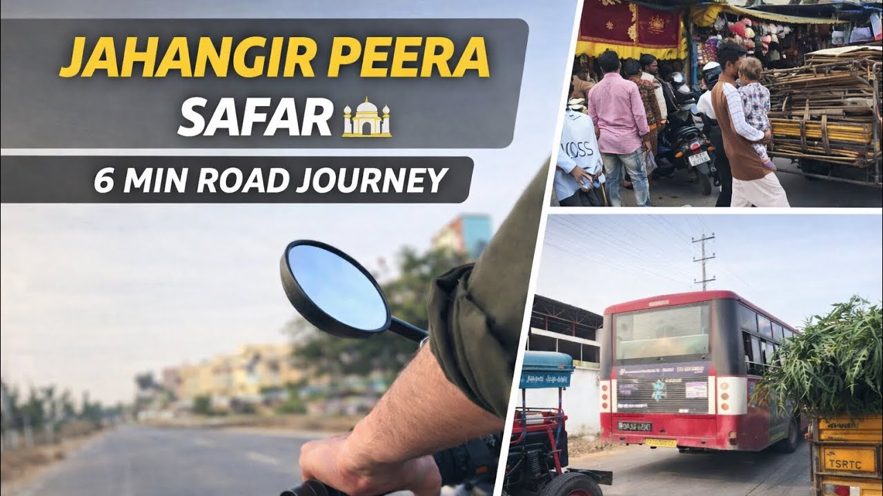 Village to Jahangir Peera Dargah | Peaceful Road Journey Hyderabad 🕌