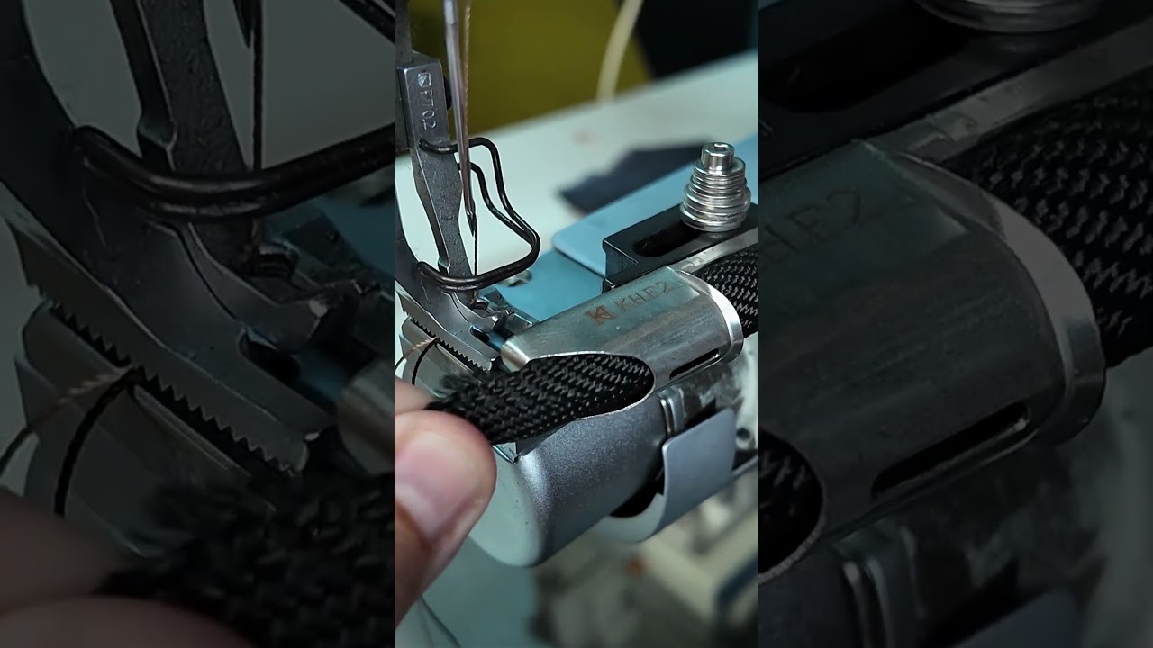 Raw Edge Binder For Cylinder Bed Machines #leatherwork #sewingmachine #sewingtutorial