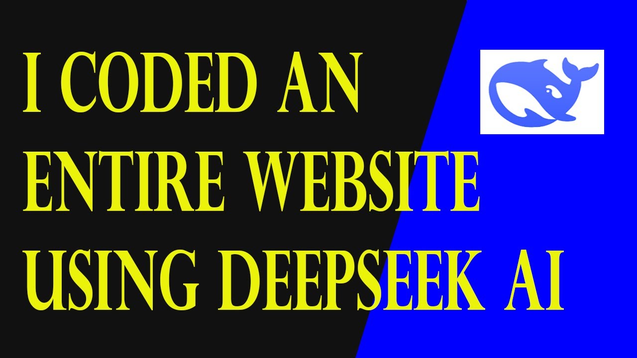 Build a Website Using Deepseek AI | Watch Me Create an Entire Website in Real-Time