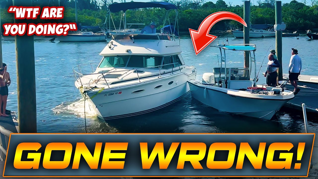DISASTER ON THE DOCKS! ANCLOTE BOAT RAMP FAIL! | HAULOVER BOATS | WAVY BOATS