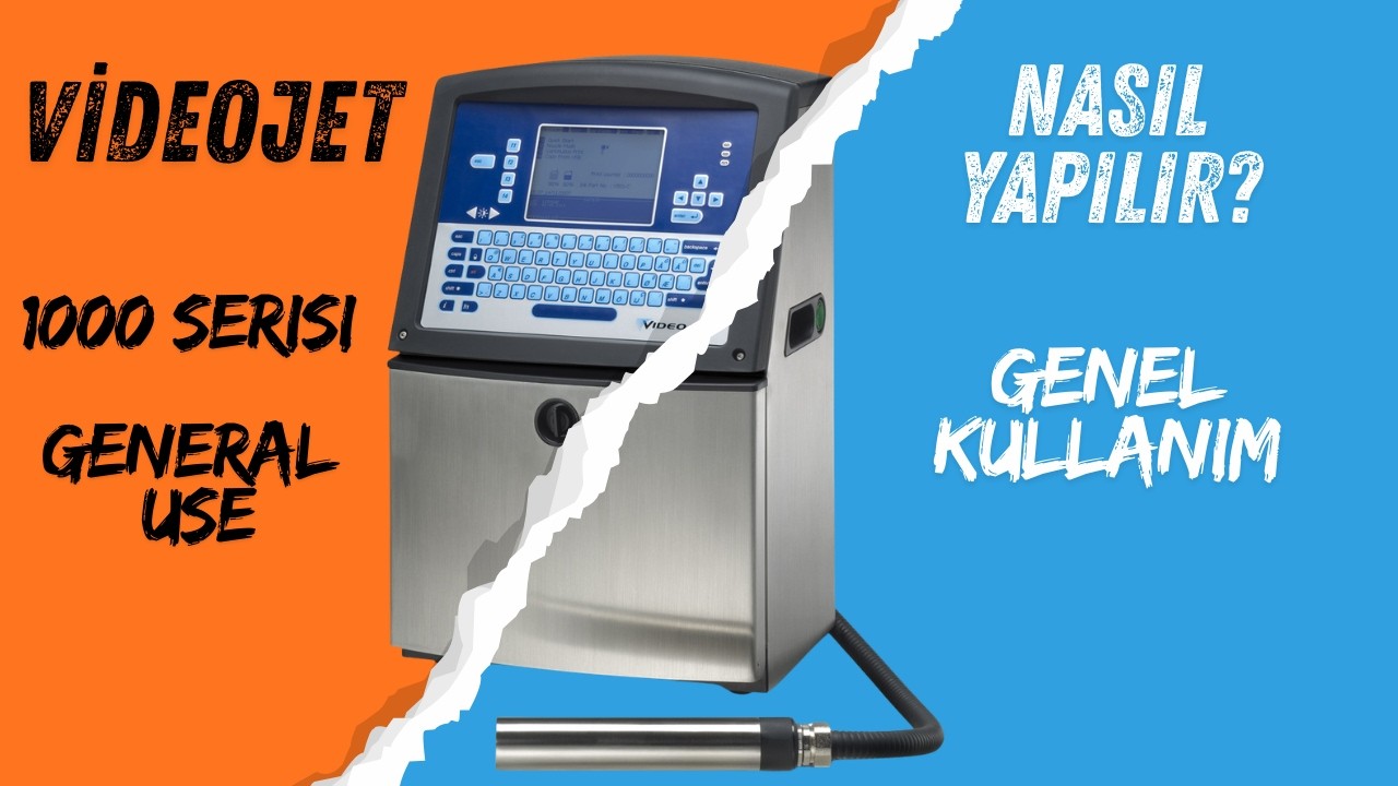 Videojet 1000 serisi cıj  inkjet printer ( tarih kodlama makinası)  genel kullanım (general use)