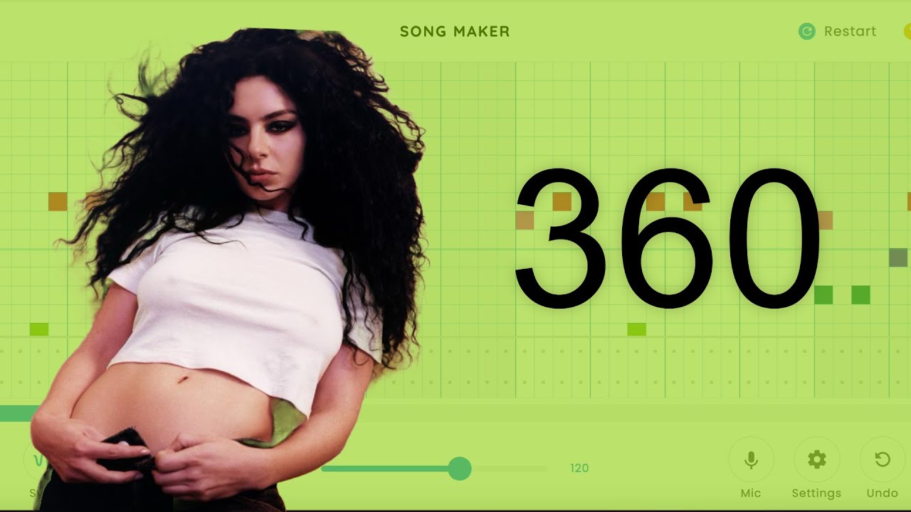 360 by Charli xcx but I made it on chrome music lab