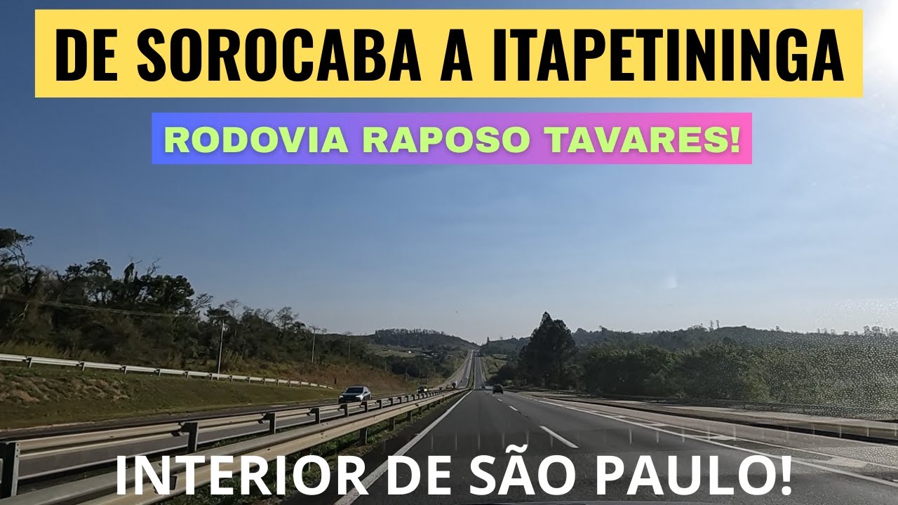 Nossa Viagem de SOROCABA a ITAPETININGA pela Rod. Raposo Tavares, Interior de São Paulo!