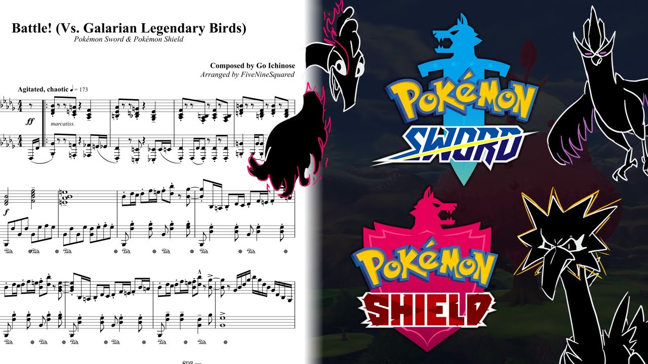 Battle! (Galarian Legendary Birds) - Pokémon SwSh | Piano Sheet Music