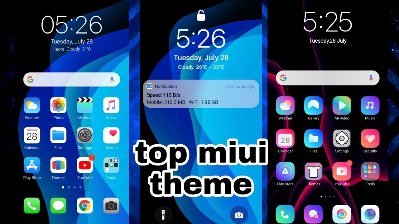 best 6 theme for miui 12 | how to get ios 14 miui12 theme in Android