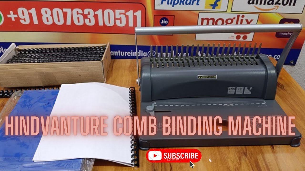 How to Use a Comb Binding Machine | Step-by-Step Tutorial