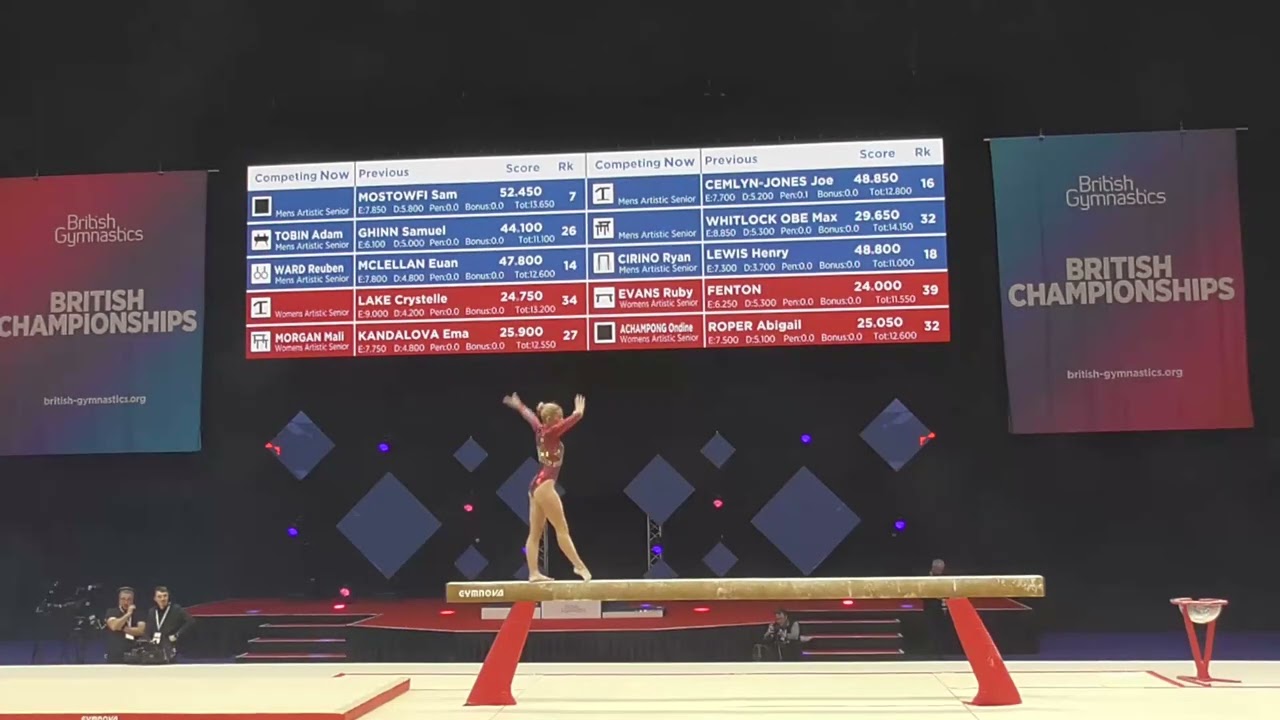 Ruby Evans-Beam-SILVER-WAG Snr AA-2024 Gymnastics British Championships