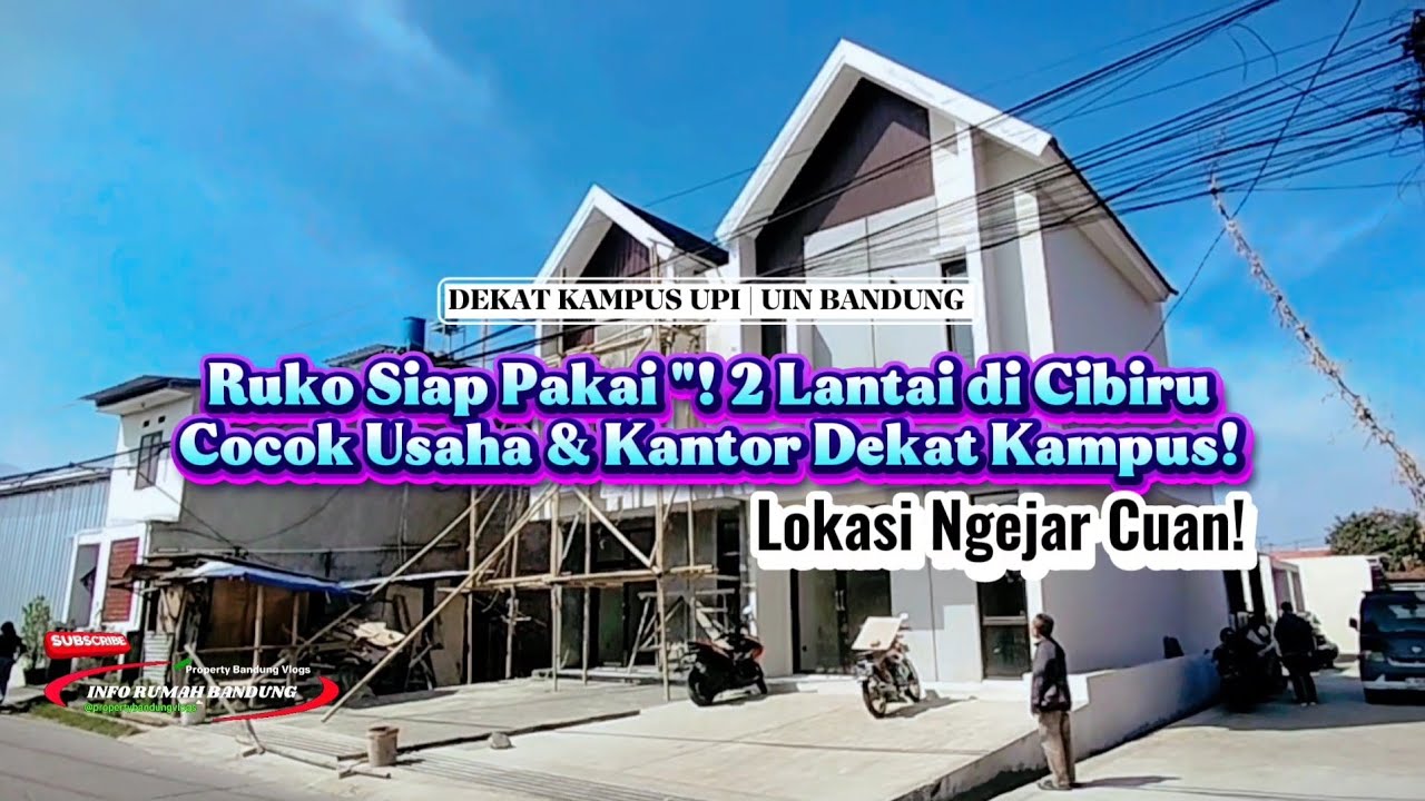 Ruko 2 Lantai Multifungsi Dekat Kampus — Lokasi Cuan di Cibiru, Usaha/Kantor 