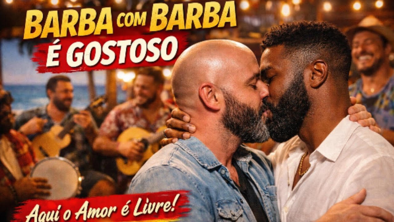 Barba Com Barba É Gostoso (SAMBA GAY) Se é amor, tá valendo! Deixa o povo amar.