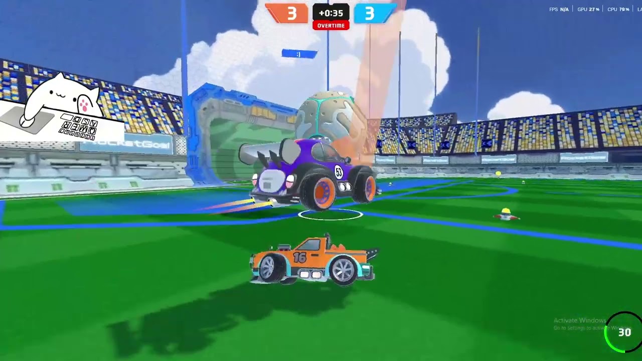Playing Fake Rocket league...