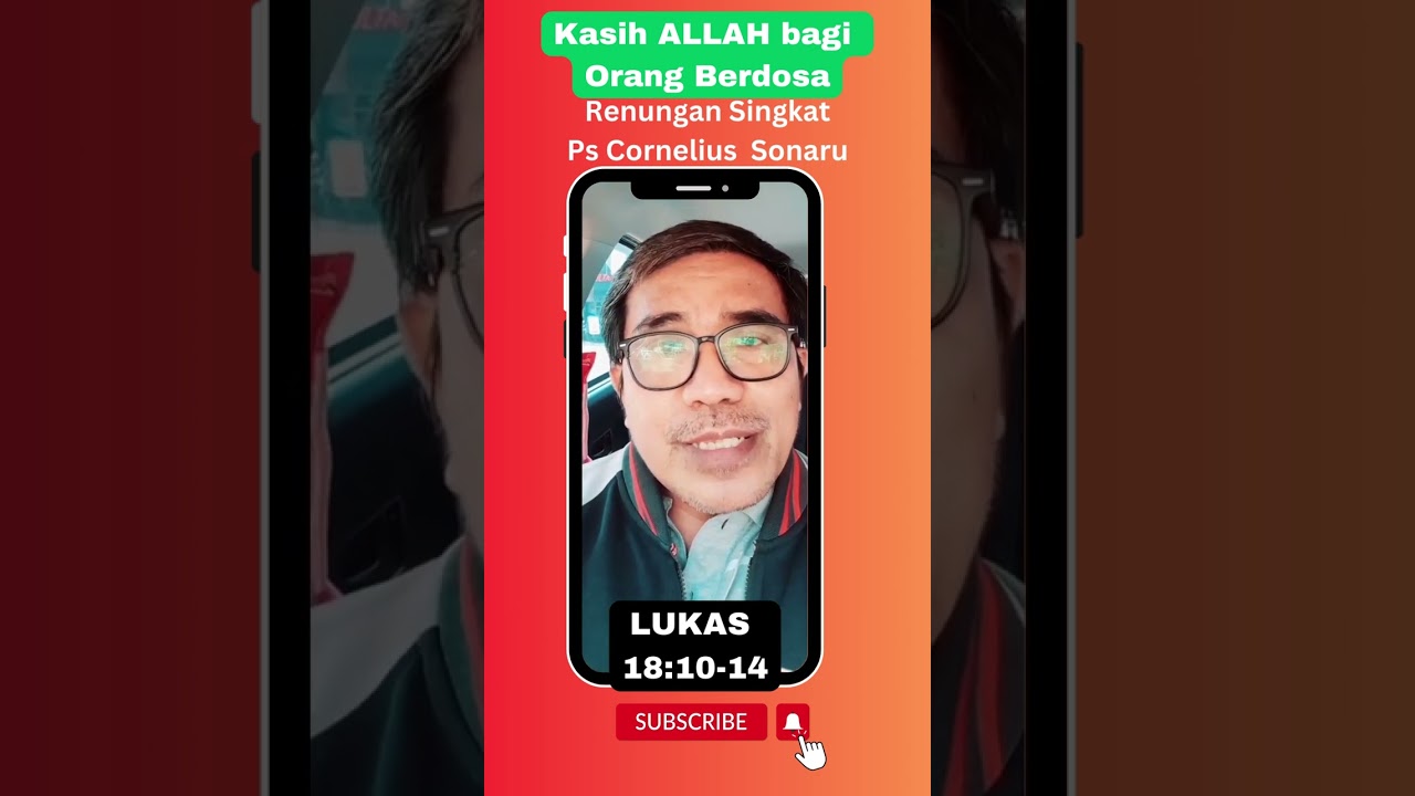 🤗 Pdt.Cornelius Sonaru: Orang Farisi Versus  Pemungut Cukai-:LUKAS 18:10-14-#short#feedshorts#