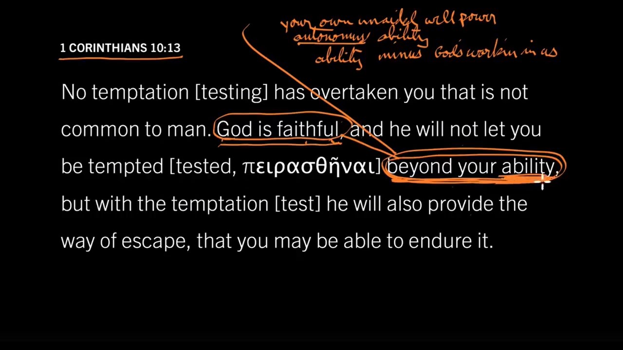 Will I Be Tempted Beyond My Willpower? 1 Corinthians 10:13, Part 3