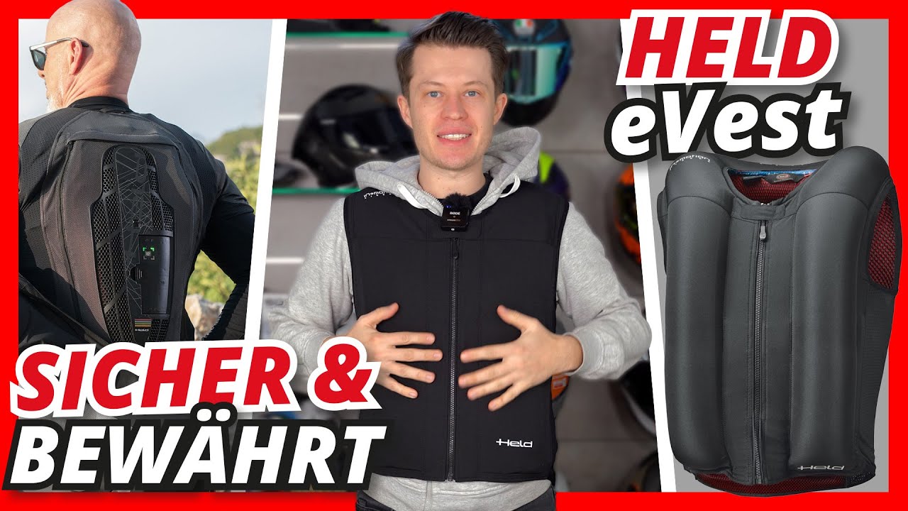 AIRBAG-WESTE - Zusätzliche Sicherheit für Motorradfahrer 🦺 Held eVest [Produktvorstellung]