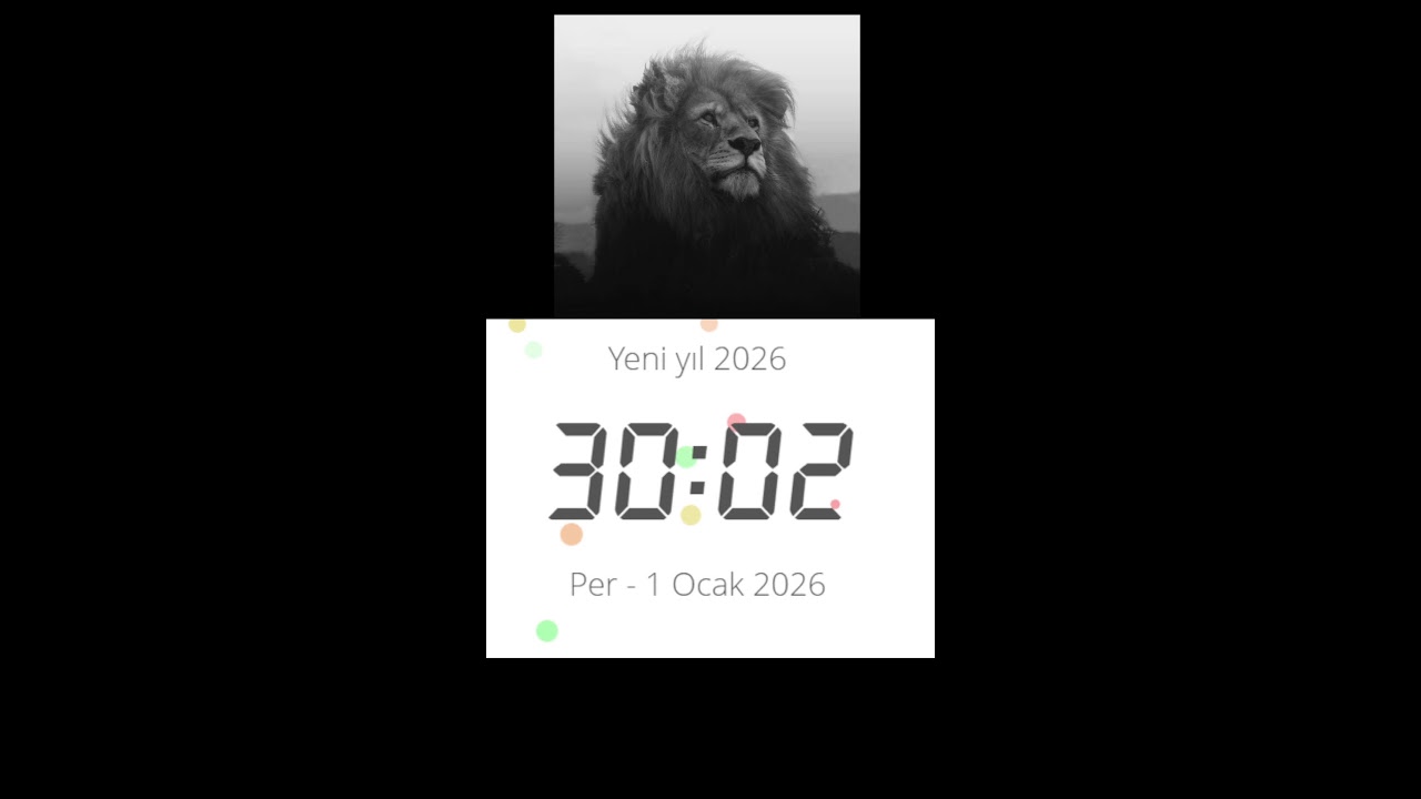 2026 YA SON DAKİKALAR