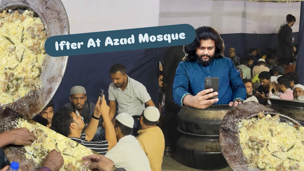 Iftar at Azad Mosque 🌙🕌 Gulshan Central Masjid & Iddgah Society