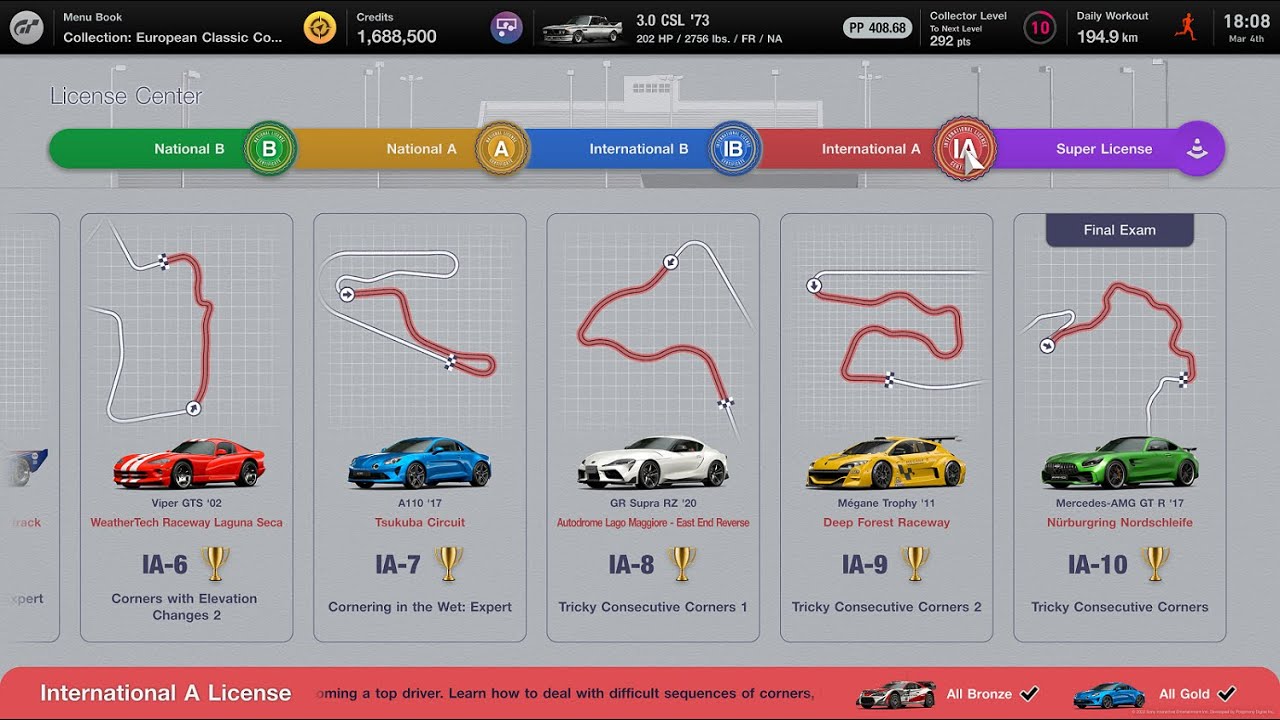 Gran Turismo 7 | International A Gold License Center & Reward Cars [4K PS5]