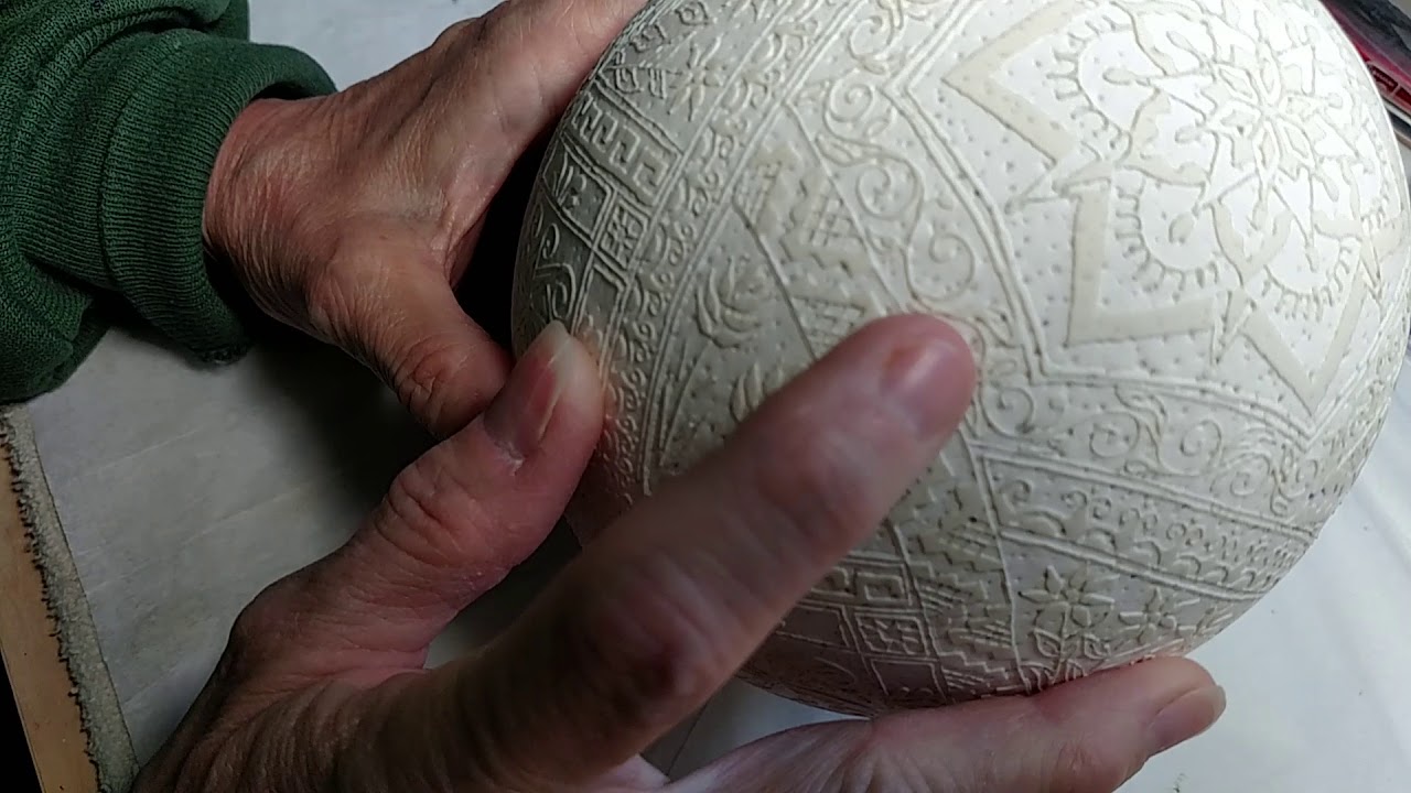Swan and Ostrich Egg Etching - The Reveal!