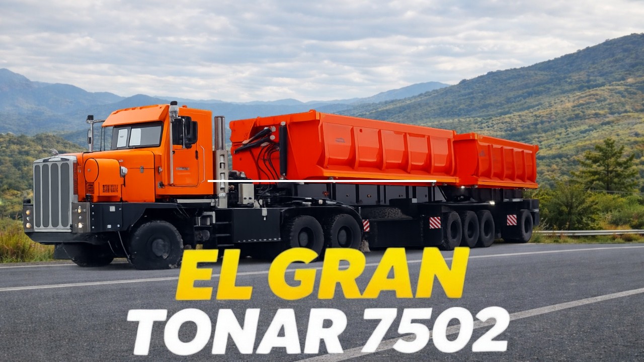 EL GRAN TONAR 7502: El Camión Ruso de 760 HP que Carga 125 Toneladas.