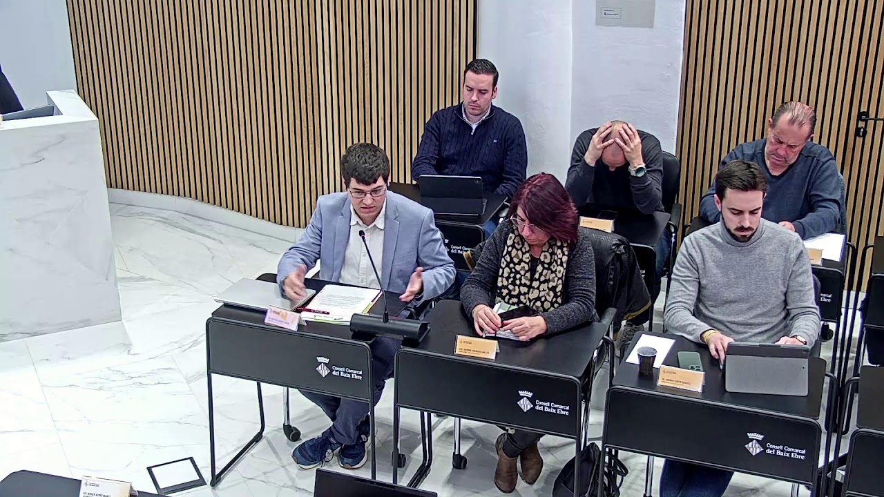 Ple Ordinari Consell Comarcal del Baix Ebre 30 de gener del 2026