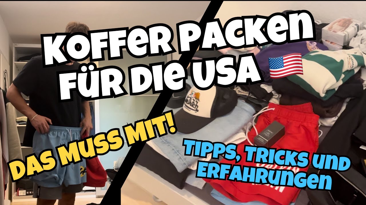 Koffer Packen für die USA | Das nehme ich mit | + extra Packliste!