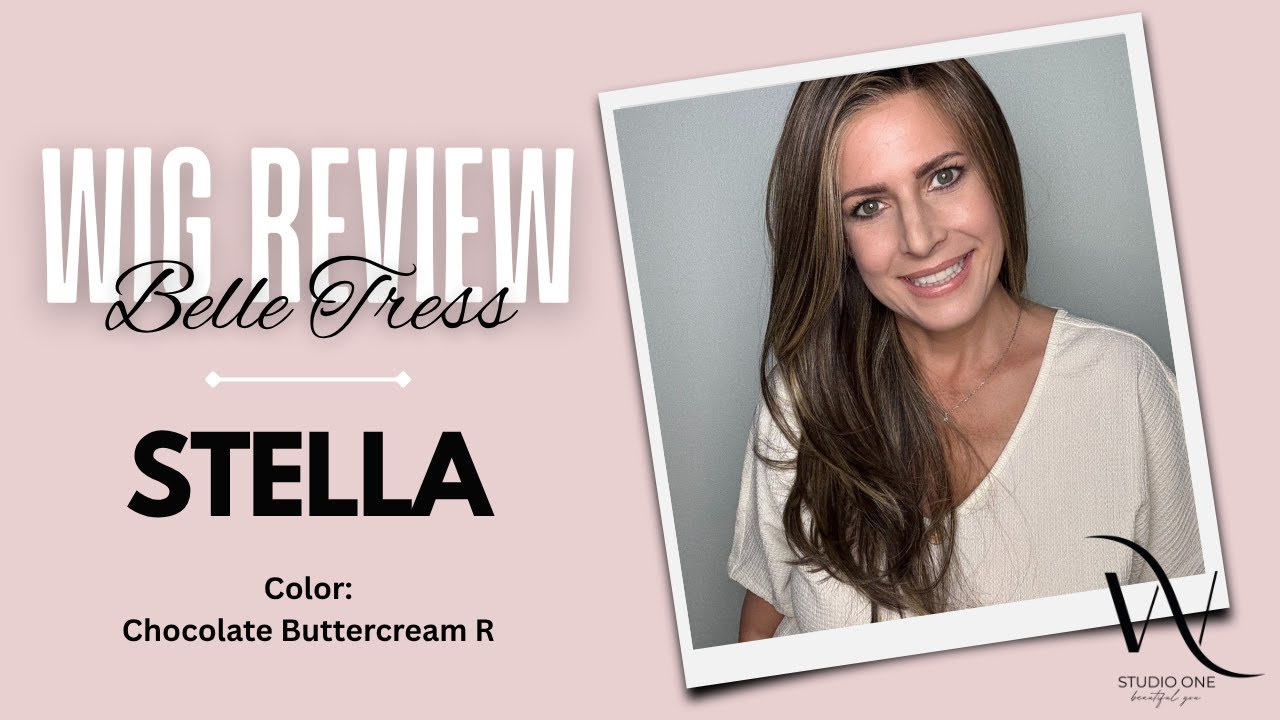 Stella Belle Tress | Chocolate Buttercream Rooted | @WigStudio1 #wigreview #wig #hairlosssolution
