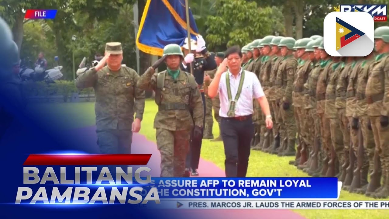 Officials assure AFP&rsquo;s loyalty to the Constitution and government