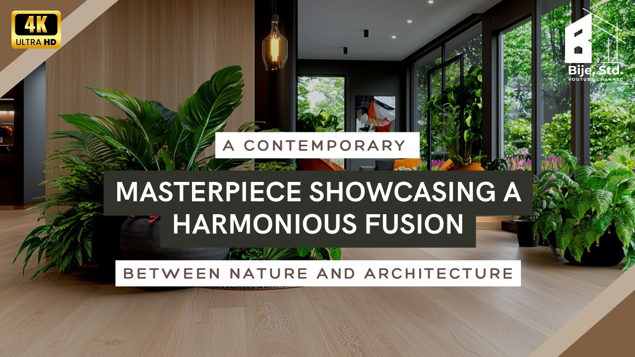 A Contemporary Masterpiece Showcasing a Harmonious Fusion Between Nature and Architecture