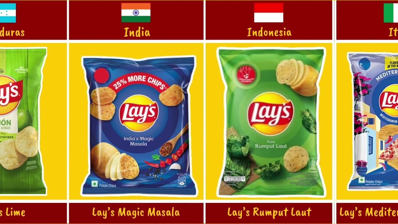 Lay’s From Countries Around The World 🥔✨