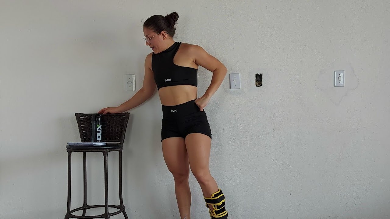 TREINO DE POSTERIOR E GLÚTEO EM CASA