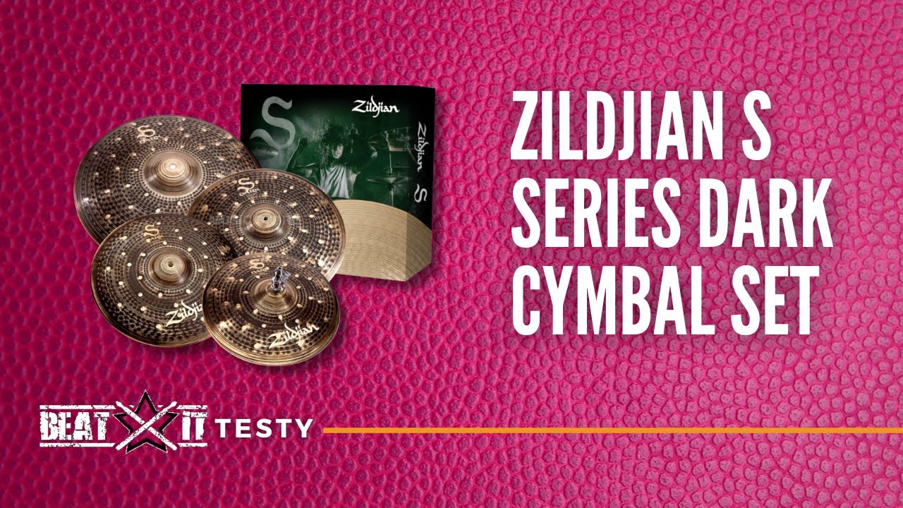 Komplet interesujących talerzy perkusyjnych: Zildjian S Dark I TEST Beatit TV