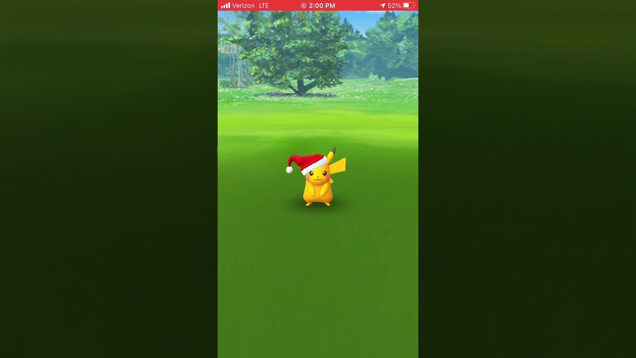 Shiny Christmas pikachu