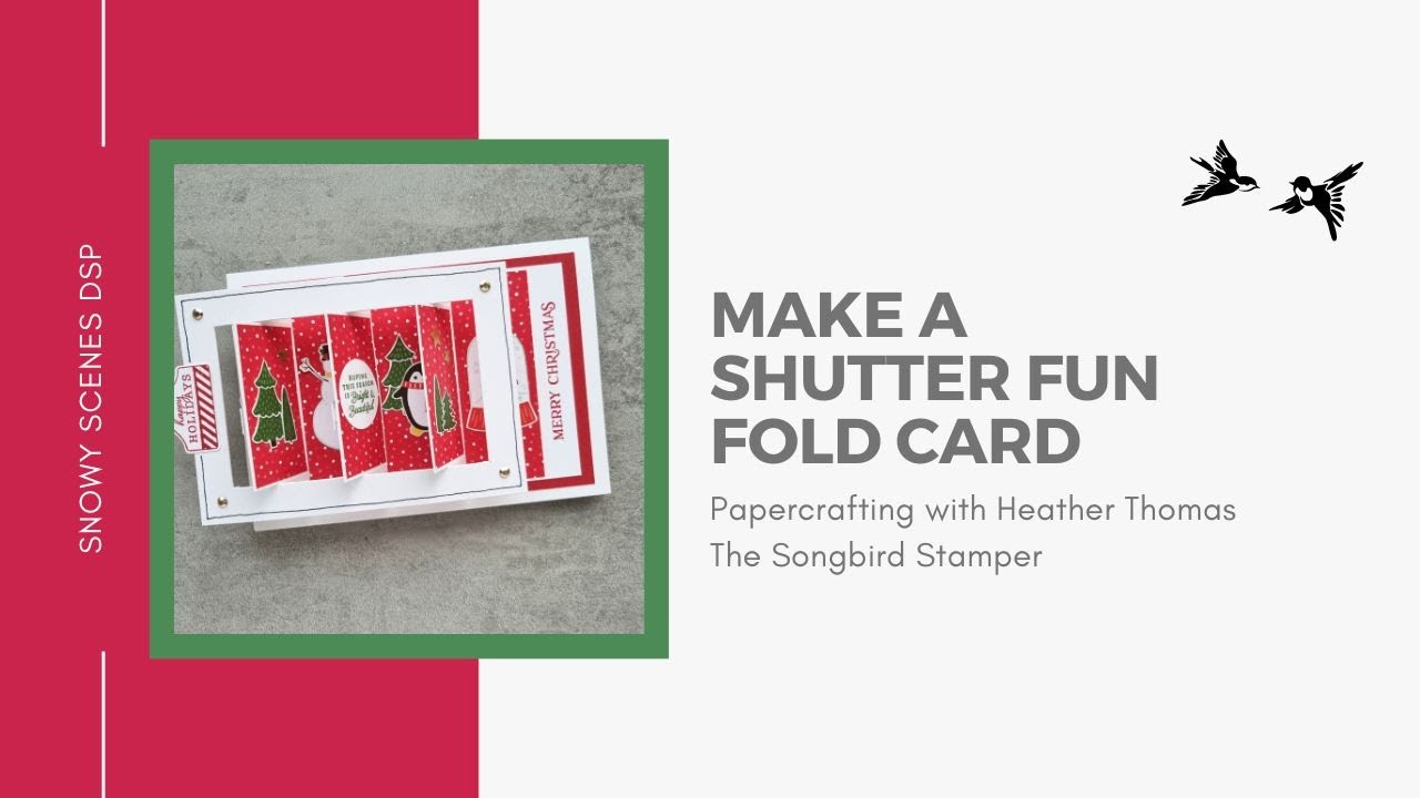 How to make a shutter fun fold card...