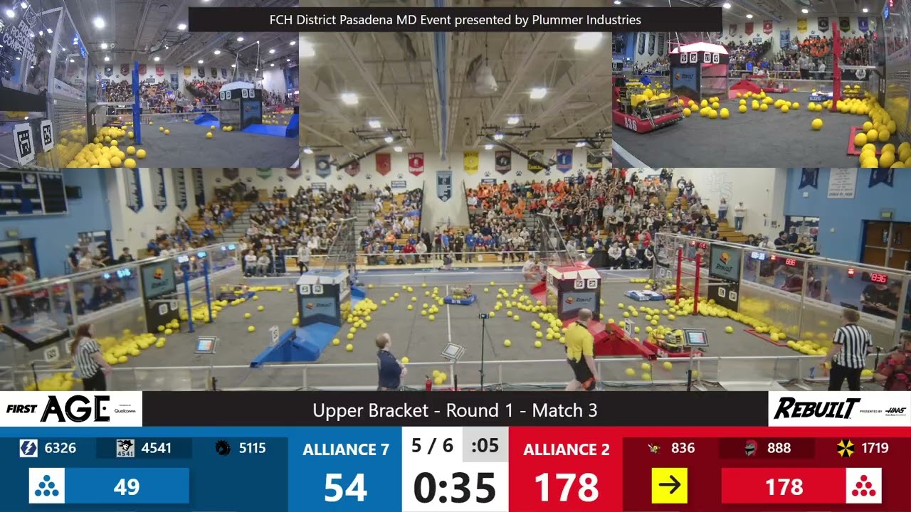Match 3 (R1) - FCH District Pasadena MD Event presented by Plummer Industries