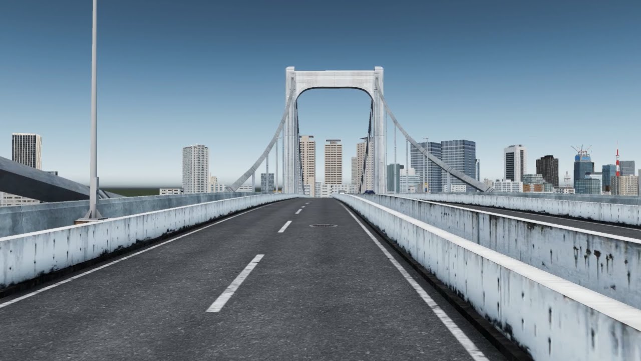 【Cities:Skylines】Tokyo - SP3: First Person Driving | Rainbow Bridge レインボーブリッジ