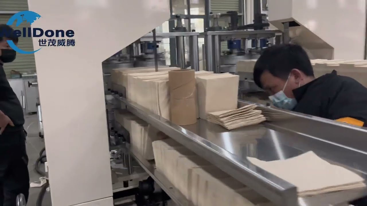 Napkin paper machine