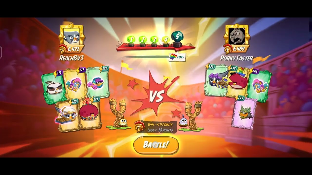  Angry Birds 2 Arena battle Today with a new bird 😁#170326 