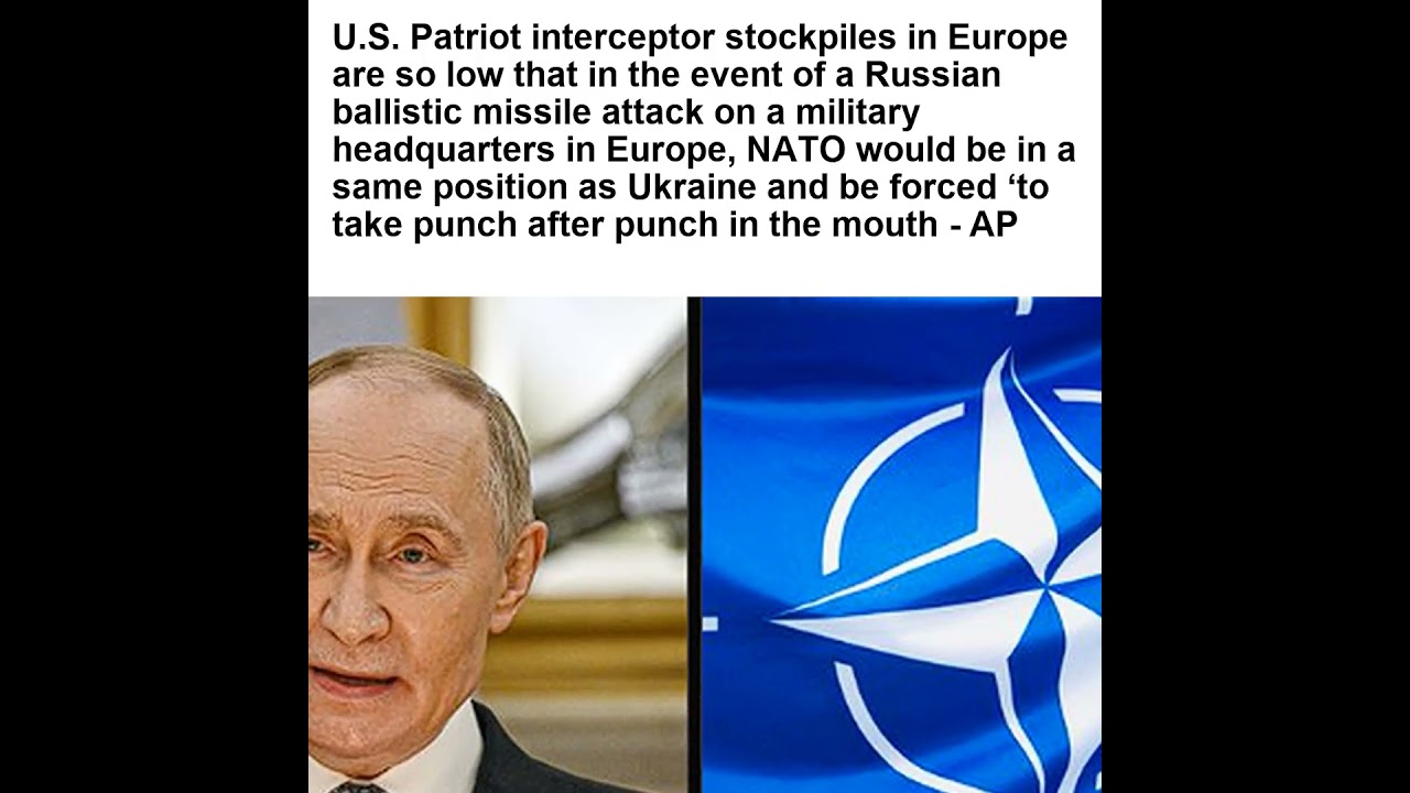 U.S. Patriot interceptor stockpiles in Europe are so low that in the event of a Russian ballistic