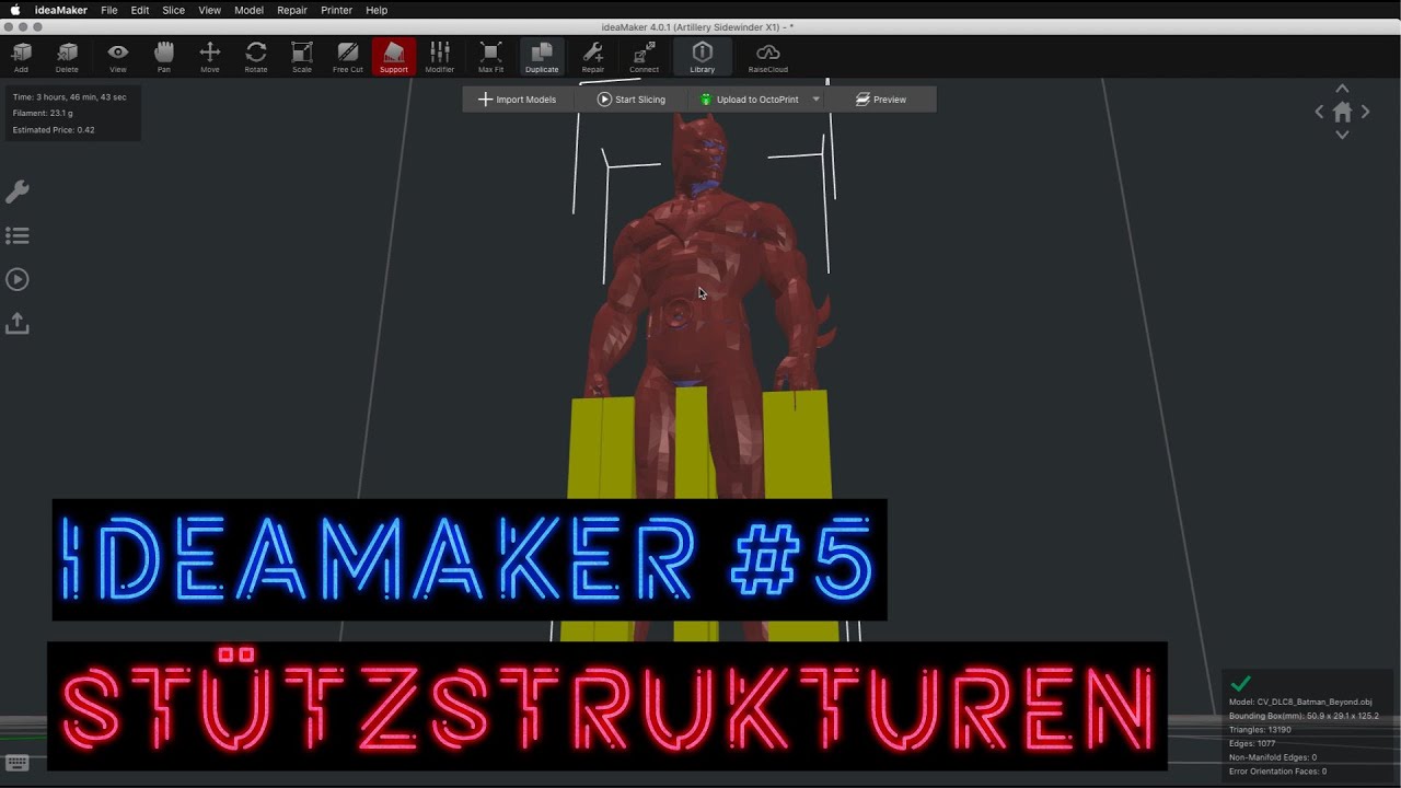 ideaMaker #5 - Supportstrukturen richtig anwenden!