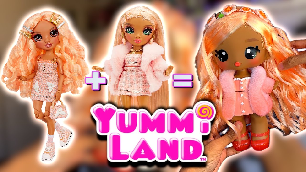 RAINBOW HIGH BABYZ? 🍑 | Распаковка + обзор + мытье волос Yummi Land Piper Peach!