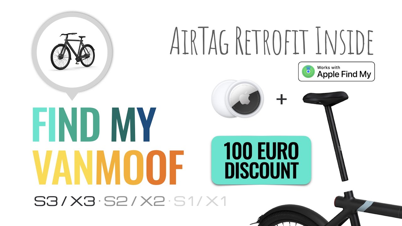 Installed an Airtag into my bike - retrofit Find My #Vanmoof #Apple #Airtag