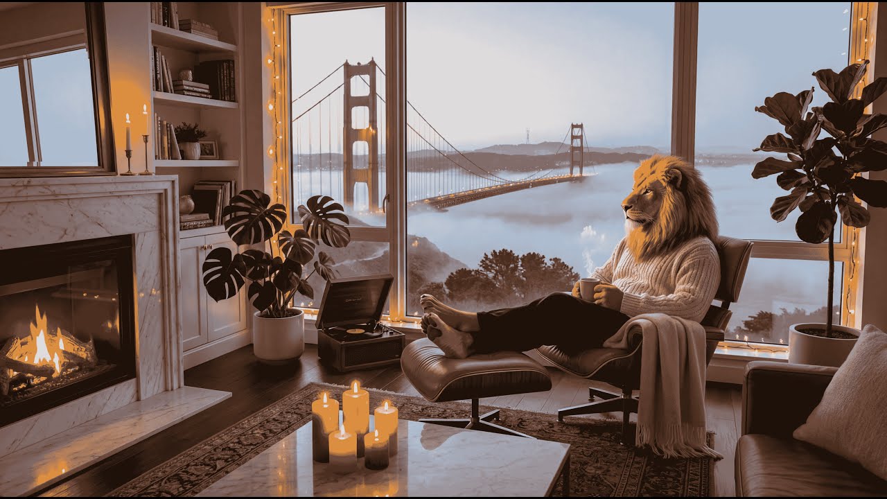 Foggy Morning in San Francisco 🌫️ Cozy Ambience & Smooth Jazz for Focus & Calm