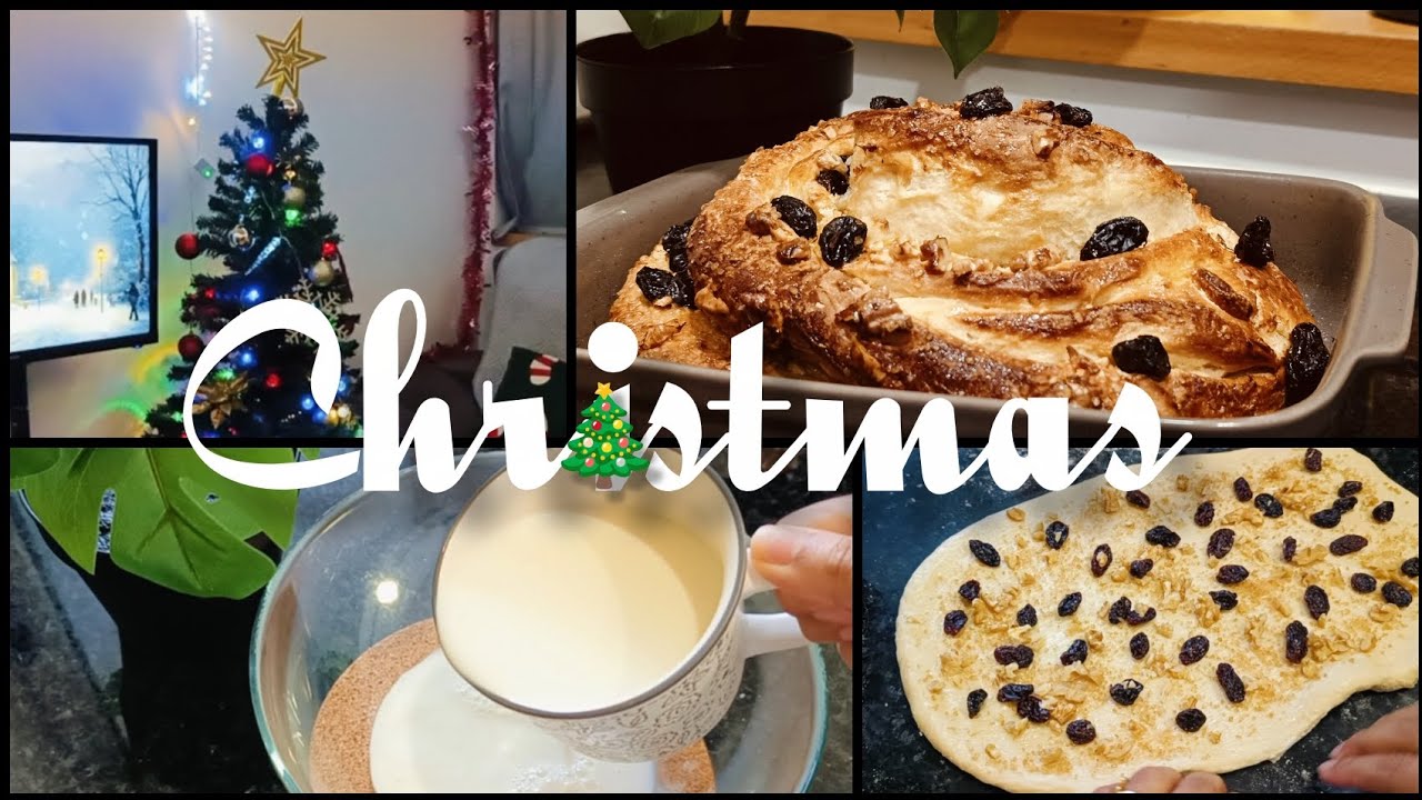 Start of Christmas 🕯️: Lights, baking bread, decorating Christmas tree. 