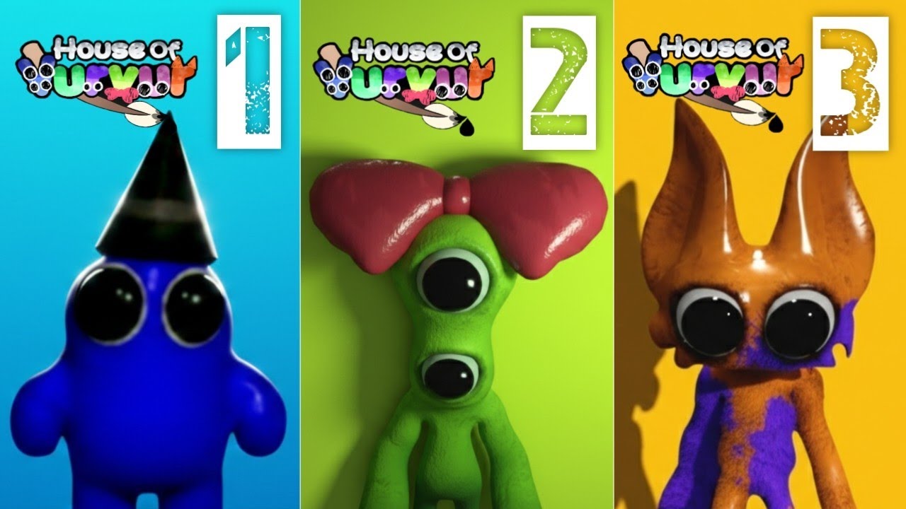 HOUSE OF VURVUR ALL CHAPTERS (1,2,3) FULL GAMEPLAY + ALL JUMPSCARES | NEW BANBAN FANGAME
