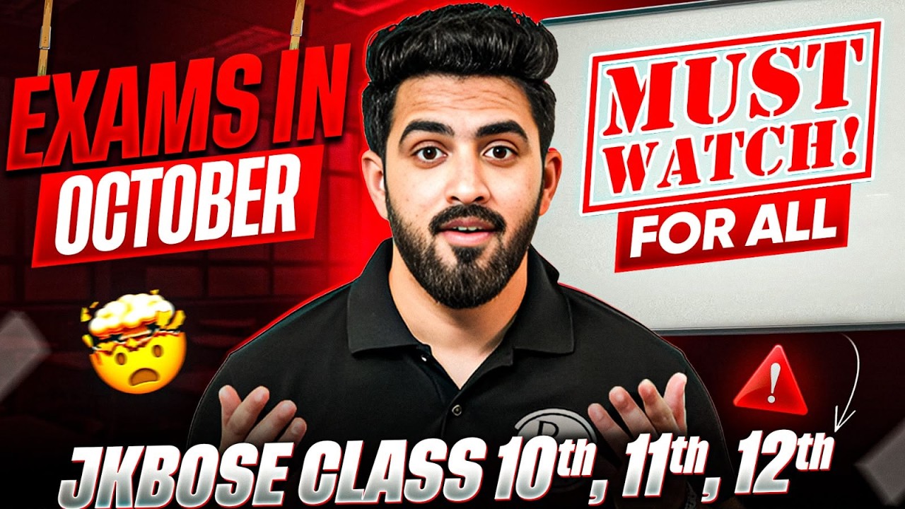 Jkbose Class 10th, 11th, 12th Board Exams In October 😱 | Last Month Left ! | JKBOSE WALLAH