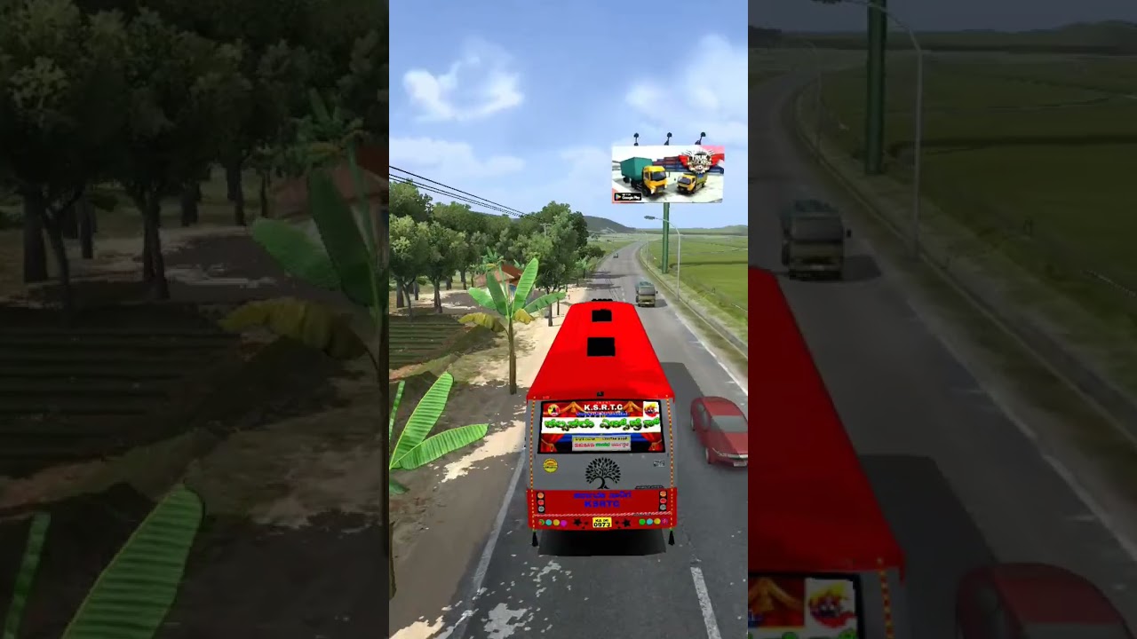 BUS SIMULATOR INDONESIA || KSRTC DRIVER || KSRTC GAME #busmodlivery #ksrtcdriver #newshorts