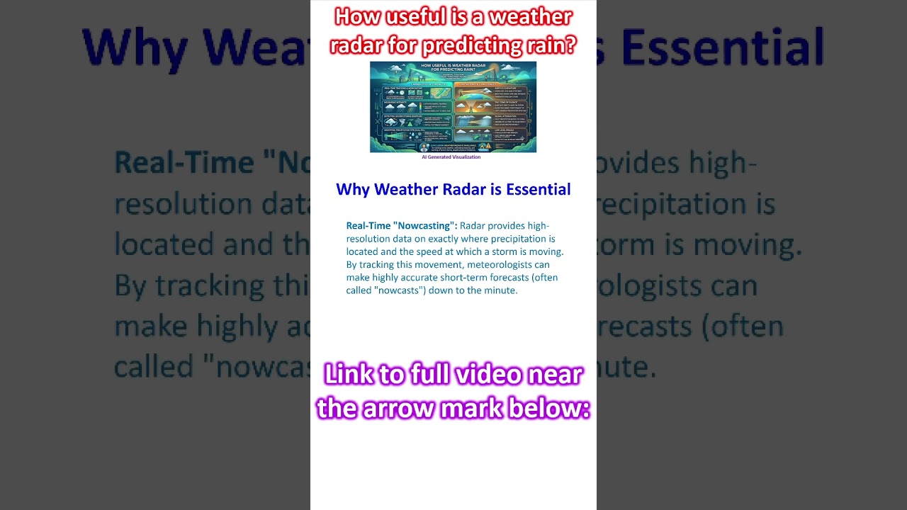 How useful is a weather radar for predicting rain?