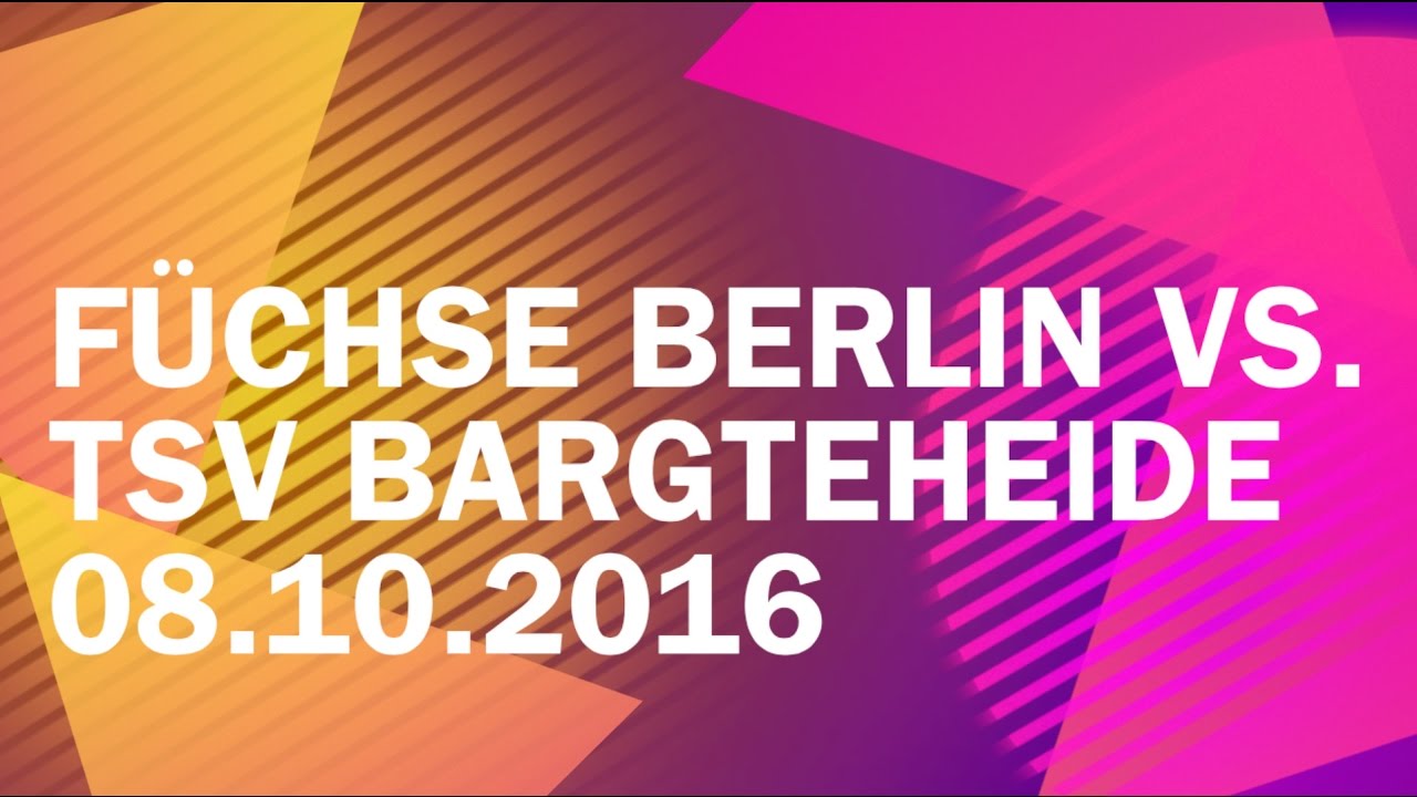Füchse Berlin vs. TSV Bargteheide - Sa. 08.10.2016 - Regionalliga Nord 2016/2017